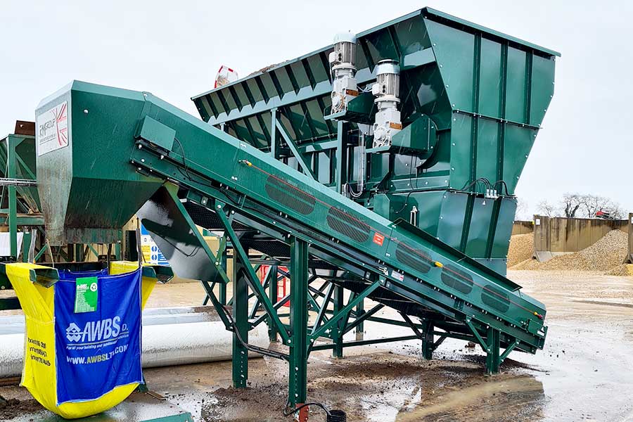 This bespoke hopper feeder allows AWBS to process horticultural products much faster with less noise and dust